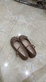 Product Review of Giày Nữ Đế Cao Mũi Tròn 3p Da Mềm Buộc Nơ Điểm Nhấn Gót 3-5cm - Shoes from h** 0
