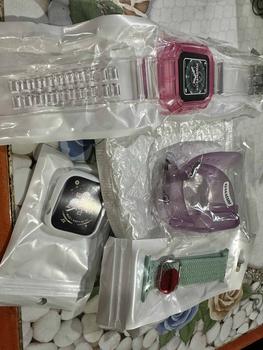 Product Review of สายธารน้ำแข็งสองสีเหมาะสำหรับ apple watch 45/44/42/41/40/38mm สายใสเหมาะสำหรับ iwatch 8/7/6/SE/5/4/3/2/1 from 🎗**n ส**✨ 0