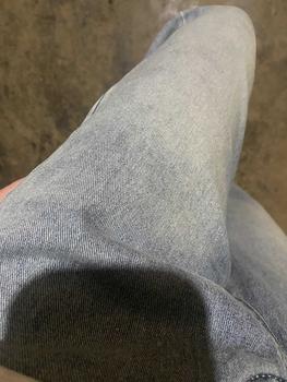 Product Review of Quần jeans nữ Ống suông Vải Qc phối thêu thỏ màu xanh nhạt basic (S-2XL) Q1339 dài 105cm Women from B**n 0