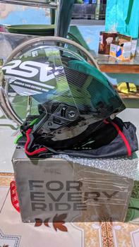 Product Review of HELM Half Face RSV NEW WINDTAIL CARBON GLOSSY  Motorcycle from в**g ƒ** 3