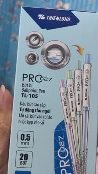 Product Review of [Chính hãng] Hộp 20 Bút bi Thiên Long TL-105 màu pastel PRO 027-  Nhà Sách Cái Bè CH5 from H**h 0