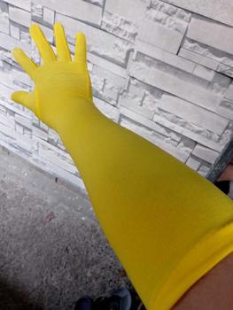 Product Review of [MYY] 1 Pair Long Gloves Solid Color Super Soft High Elastic Friendly to Skin Fade-Resistant Decorative Milk Silk Women Dance Party Bar Cosplay Long Gloves Party Supplies from 🏳**🧿 2