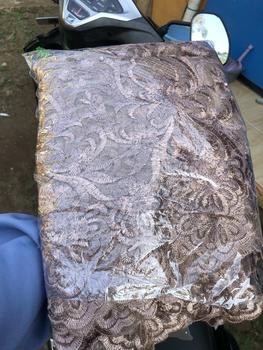 Product Review of Kain Tile Pinggiran/ Tile Bordir Pinggiran/ kain brokat harga 0,5m from g**a 1