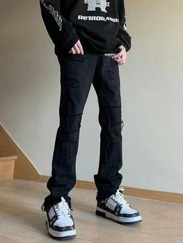 Product Review of Life cycle Quần Jean Rách Tua Rua Phong Cách Mỹ Dành Cho Cặp Đôi, Xu hướng, Quần Ống Loe Siêu Nhỏ, quần jeans nam，quần màu đen boy phố，rock revival chính hãng，boyfriendjeans，cao cấp，bonkers，shiny Menswear Pants from T**h P**n D** 0