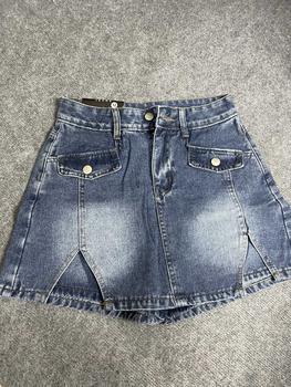 Product Review of Quần Giả Váy Jean Chất Mềm Dáng Chữ A Lưng Cao Br03 from h**i 2