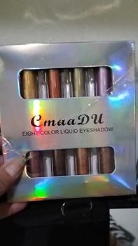 Product Review of 4pcs/box Double Head CMAADU 8 Colors Liquid Eyeshadow Glitter Eye Shadow Pearlescent Waterproof Lasting Shiny Eye Cosmetic from €**4 R**S M**S 2