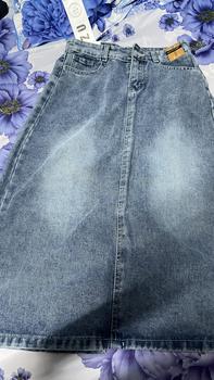 Product Review of Chân váy jean nữ dáng dài LIMISU váy bò dài lưng cao dáng chữ A xẻ tà sau chất jean cao cấp Nữ ( V1 ) from l**8 0