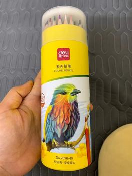 Product Review of Bút Chì Màu Cốc Deli - 12/24/36/48 Màu Chì Học Sinh Dễ Tô Màu Vẽ Đẹp Tự Nhiên CN01 from T** C** 0