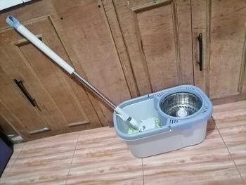 Product Review of PMOP Star Mop With Spinner Metal Stainless steel bucket Thickened fabric Large size 360 Easy Rotating with drain cap Dual Drive Microfiber Mop from A**r P**a 0