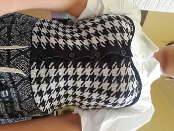 Product Review of Suzan Blouse Kemeja Mix Cotton Knit - Rajut Korea Style Atasan Wanita TM 70135 from D**I 1