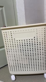 Product Review of Foldable Laundry Basket with Wheel Large Capacity Dirty Clothes Basket laundryorganizer from S** 1
