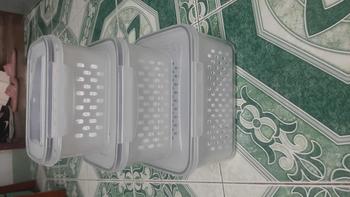 Product Review of Live-กล่องถนอมอาหารในตู้เย็น มีกระชอนแบบถอดได้และมีฝาปิด จัดระเบียบตู้เย็น พิเศษสำหรับเก็บผักผลไม้และเนื้อสัตว์ คงความสดใหม่ของอาหาร from T**😝 1
