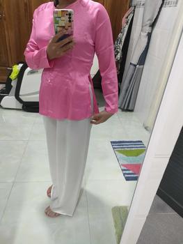 Product Review of Áo bà ba(không kèm quần) gấm hoa hồng nữ - Chất liệu cao cấp, tôn dáng và tôn da - Kem, Voi Women Nhung Top đồ lam [G10] from N**n K**u 1