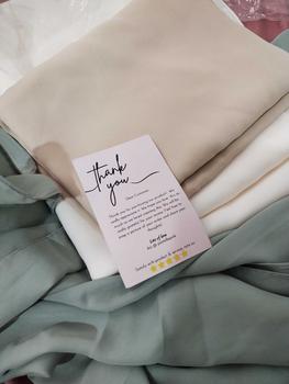 Product Review of SHAWL END CURVE CHIFFON SILK 1.8m from M**Z 0