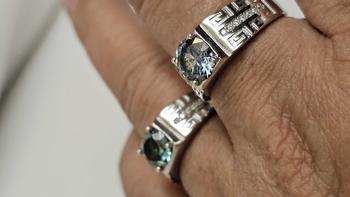 Product Review of Cincin Pria Perak Sterling Silver 925 Terbaru Batu Berlian Moissanite Asli 2.0 CT Ring adjustable Perhiasan Pria Bersertifikat GRA from J**y 0