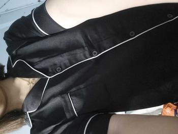 Product Review of Bộ Ngủ Pijama Nam Nữ Chất Lụa Satin Mềm Mịn Cao Cấp, Đồ Ngủ Cặp Đôi Sang Trọng, Đồ Mặc Nhà, Đồ Ngủ Nam Nữ Có Túi Áo, Quần Dài Có Túi, Đồ Ngủ Xinh Có Viền, Màu Trơn, Couple Men & Women dobo tay ngan  Sơ Mi Voi from L**t 0