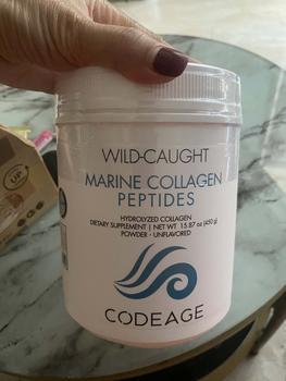 Product Review of (COLLAGEN XANH) Bột Collagen thủy phân  MARINE COLLAGEN DEAGE 450g hỗ trợ da, tóc ,móng ( Tặng quà theo lựa chọn ) HUYỀN CODEAGEPEPTIDES CO from T**g N**n 0