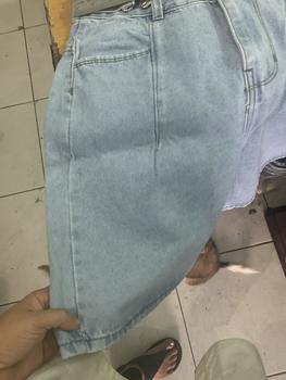 Product Review of Quần Jean Ngố Ống Rộng Bigsize, Màu Đen 3003/ Xám 3004/ Nhạt 3006 Lưng Cao Không Giãn Bigsize 55-90kg from N**n L** 2