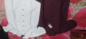 Product Review of PAKET 2 PCS KEMEJA PRIA POLOS LENGAN PENDEK SLIMFIT KATUN PREMIUM from D**h 1