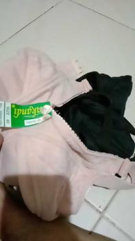 Product Review of 4pcs Bra Jumbo model Plum | Tanpa busa, tanpa kawat, cup jumbo, kait 2 from S**o 0