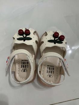 Product Review of Dép Quai Hậu Bé Gái, Sandal Tập Đi Cho Bé Gái Hình Quả Cherry Đáng Yêu Chống Trơn Trượt (B5-B2) from @** C** 0