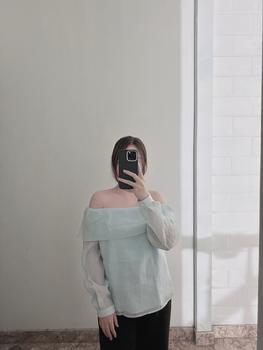 Product Review of Áo trễ vai có lớp lót phía trong from T**🐰 1