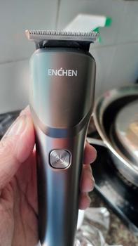 Product Review of Tông đơ cắt tóc Enchen Beardo 2 động cơ mạnh mẽ 8000 vòng, lưỡi thép không gỉ, tặng 4 cử lược tạo kiểu tóc - BH 6 tháng from T**h N**n 1