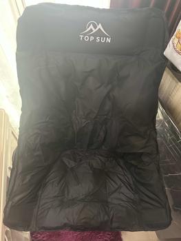Product Review of Janet เก้าอี้กลางแจ้ง โซฟา เสริม Cotton นุ่มสบายขึ้น (ทรงอ้วน หลังสูง 90 ซม.) Top Sun เก้าอี้สนาม เก้าอี้พกพาพับได้  เก้าอี้ปิคนิค เก้าอี้เดินป่า เก้าอี้แคมป์ปิ้ง from ป**ย เ**์ 3