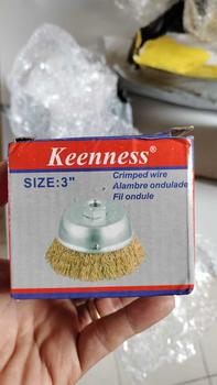 Product Review of KEENNESS แปรงลวดถ้วยขนาด 3 นิ้ว เกลียว M10 สำหรับ เครื่องเจียร์ 4 นิ้ว แปรงลวดกลมทองเหลือง ขนาด 3 นิ้ว from f**y 0