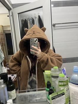 Product Review of Áo Khoác Hoodie Lông Cừu Dày Capy Bara (Top Women Jacket) - Nỉ Lót Lông Cừu Dày from 🥑** 1
