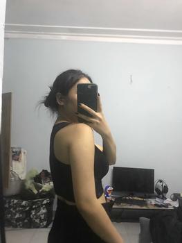 Product Review of Áo Ba lỗ Nữ Áo Croptop Cotton Mềm Mịn Kèm Mút Đệm Ngực Dáng Ngắn Siêu Hot Hàng QC Loại 1 Màu Đen, 5 Màu Kem Đệm Lót Women Thun áo croptop cóáotrong from K**h L** l** m** 0