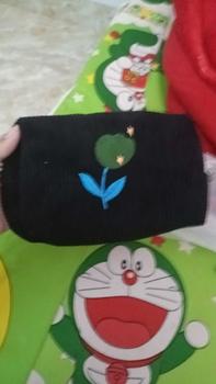 Product Review of Túi Đựng Mỹ Phẩm Di Động Cho Nữ, Túi Đựng Đồ Du Lịch Phong Cách Hàn Quốc, Thêu Hoa Bag Da Kem from 𝕂**𝕙 0