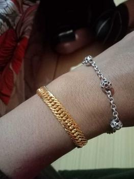 Product Review of Gelang Papan Besar Bisa Di Sepuh Ulang Perhiasan Bracelets lebar 1,Cm from E**a B**n 0