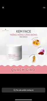 Product Review of KEM FACE QUỐC DÂN FACE TRẮNG HỒNG CĂNG BÓNG HM STORE Size nhỏ 5gram (sử dụng 1-2 tháng) Skincare Chăm Sóc Da Làm Đẹp Da Dưỡng Ẩm Da kem dưỡng Nữ Women cho mặt from H** v**g m** m** 0