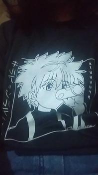 Product Review of Kaos wibu,kaos anime lovers,kaos anime jepang mangga killua kaos distro kaos viral kaos murah bisa cod Baju Hitam Putih Katun Kerah from r**. 0