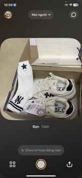Product Review of [Full Box Hidentag] Giày chunky liner màu trắng đế gum phản quang , giày thể thao nam nữ NY đế cao tôn dáng Sneaker Leather from n**i 0