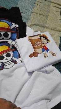 Product Review of Coffee Luffy Cotton T-shirt Unisex 220 GSM Crew Neck Round Neck Menswear Top Customized from M**l ** A**o 1