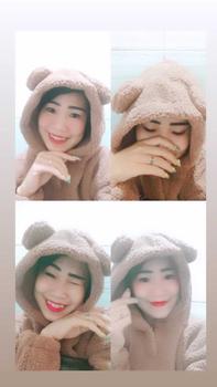 Product Review of Sweater Hoodie Crope V Bear Sherpa Bulu Domba Fit Wanita Tebal Oversize Cream from 🦋**🦋 2