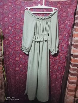 Product Review of DB - Jenna Long Dress Cringkle LD 120  [ Baju Lebaran Wanita 2023 Kekinian - Bisa COD ] bumil busui casual gold kaki panjang kerah crinkle maxi gaun Oversize Airflow Basic Cewek Muslim Gamis from A**E A** ❤** 1