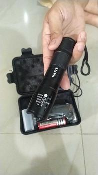 Product Review of Senter Super Terang Waterproof LED Rechargeable Baterai Tactical Anti Air Lampu SWAT Zoom Murah Free Charger from I**6 2