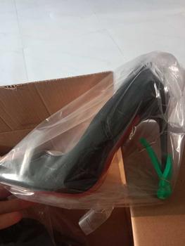 Product Review of Màu Đen, Cao 11cm  12cm - Giày Cao Gót Da Bóng Đế Đỏ from 😎**g M**😎 1