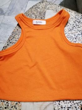 Product Review of SPINNYHOUSE ครอปเสื้อกล้าม เว้าช่วงแขน ใส่ได้ทุกวันทุกลุค งานฮิตติดกระแส ผ้าร่องยืดตามตัว ทรงผ้าเป๊ะม้าก รุ่น บันได O101A from เ**น 1