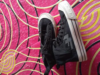 Product Review of Sepatu Sneakers Aeko Newtwoyers Blackwhite High Klasics Reflective from A**t 1