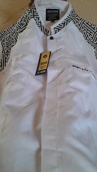 Product Review of Baju Koko El Rumi Araseo Lengan Panjang Kombinasi Batik Putih Kain Katun - Pria, Muslim from a**5 0