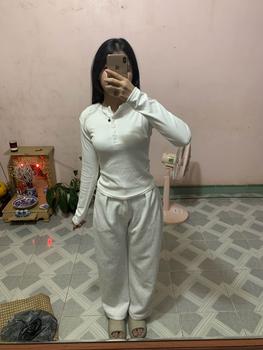 Product Review of Quần nỉ Raylin N07, quần ống rộng cạp chun có cúc và khoá quần, quần nỉ ép cotton - Ong, Nữ from k**h l** 1