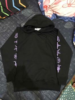 Product Review of MRJN - Black Hoodie Hollow fleece sweater from u**4 0