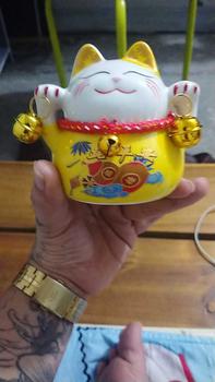 Product Review of 【Hot】 Hũ Tiết Kiệm Mèo Kèm Thảm Decor Decor Phòng Ống Heo Đựng Tiền Ống Tiết Kiệm from C**🌈 0