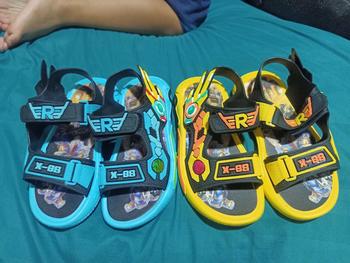 Product Review of New Design Transformer & Ultraman Kids Sandal Boys Shoes Round Toe budaklelaki selipar shark budak from N**Y 1