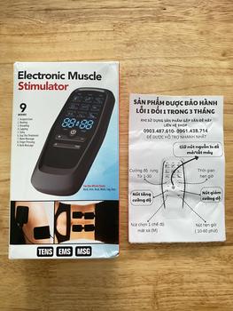 Product Review of Máy mát xa mini - massage cổ vai gáy, tay,  chân, lưng, bụng - 2 giắc kết nối miếng dán - 4 miếng dán mát xa - máy massage from J** L** 0