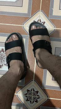 Product Review of Dép sandal nam da bò cao cấp - Đế TPR cao su 2 lớp chống mòn & chống trượt - Đế cao 3cm from K**h H**h 2